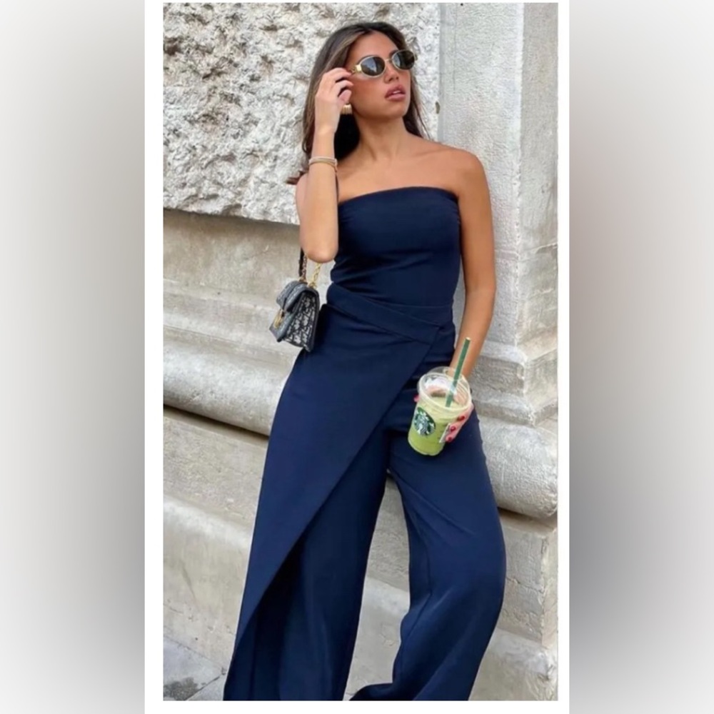 Zara Long Jumpsuit with pareo pants